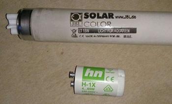 Aquarium Leuchtstoffröhre mit Starter