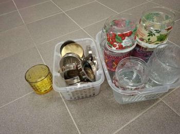 Partylite 3 Docht Kerzen Gläser leer