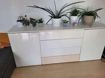 Sideboard Kommode hochglanz weiß