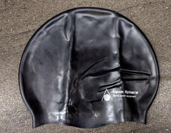 Aquasphere Badekappe, neuwertig, schwarz