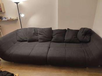 Big Sofa - Große gemütliche Couch (ca. 3 m) - Anthrazit/ Dunkelgrau - zu verschenken