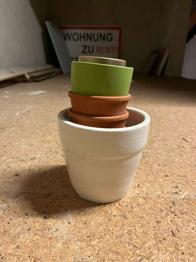 Kleine Blumentöpfe, Übertöpfe