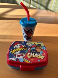 (reserviert) Brotbox und Trinkbecher Paw Patrol