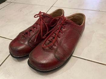 Waldviertler Halbschuhe rot