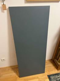 IKEA TISCH LAGKAPTEN GRAU/ TÜRKIS 140CM