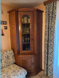 Eck Vitrine aus Altholz