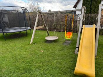 Schaukelgestell + Rutsche
