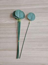 9 Dekoblätter mit Stab