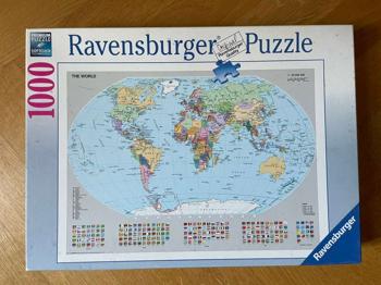 Puzzle 1000 Teile Politische Weltkarte