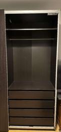 Ikea Pax Korpus 236x100x58cm (HxBxT) Schwarzbraun für Schwebetüren