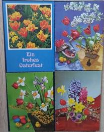 SCHÖNE Osterkarten 4 Stk. Frohe Ostern (3) Karte ungelaufen/ unbeschrieben