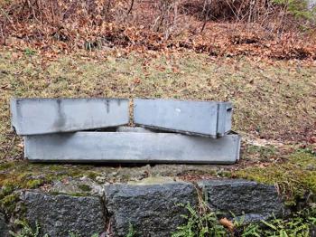 Blumenkästen von Eternit