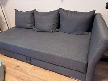 Sofa - Dunkelgrau - 206x98 cm