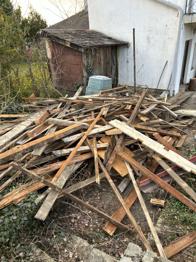 Brennholz, Dachstuhl