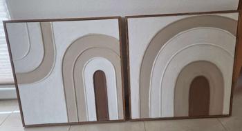 (reserviert) 2 Bilder Modernes Design handbemalt