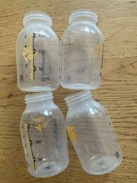 5 Medela Flaschen Kunststoff 150 ml