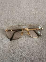 (reserviert) LUXOTTICA Director Titanium 1154 140 GEP Brille Fassungen Gold plattet Made in Italy
