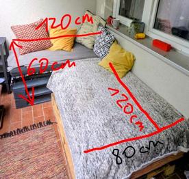 (reserviert) Paletten Balkonmöbel