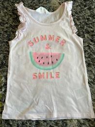 Rosa Ärmelloses Shirt von H&M Wassermelone Gr.110/116 Leichte Flecken