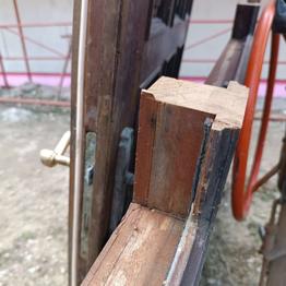 Mahagoniholz massiver Fensterstock, Edelholz, Drechslerholz