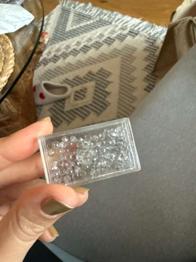 Perlen Silber durchsichtig