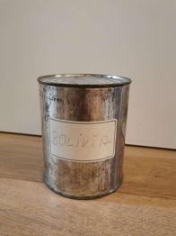 Alte dekorative Blechdose