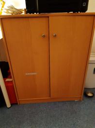 3 kleinere Schränke, Birkenfurnier