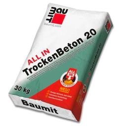 ca. halber Sack Baumit Beton B 20 All In