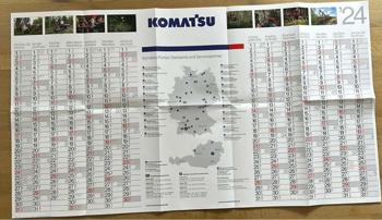 Wandkalender groß 2024