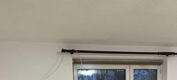 Doppelte Gardinenstange Holz