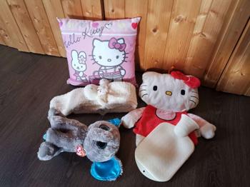 ZU VERSCHENKEN Stofftier Kissen Schal Wärmeflasche