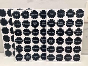 Sticker für gewürzgläser