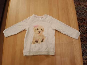 Gr.92 Pullover mit Flecken an den Ärmeln