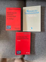 3 Bücher Sprachwissenschaft und Literaturwissenschaft