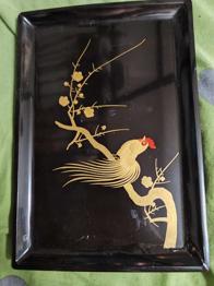 Servierplatte Hahn Japan Deko