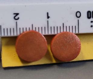 Ohrstecker orange mit Glitter