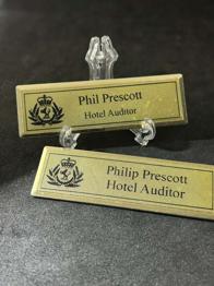 Namensschild Abzeichen 2 stuck