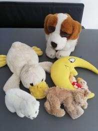 Stofftiere 5 Stück zu verschenken