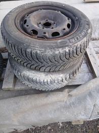 5x100 14 zoll felgen mit 185/60-r14 michelin winterbereifung