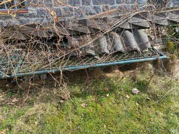 Eternit Platte Firstplatten Zaunelement Holzstütze