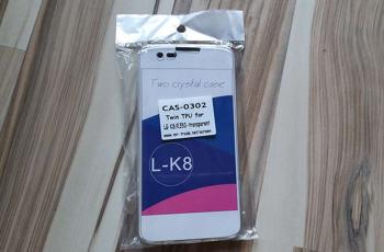 mtb more energy TPU Schutz-Hülle Twin (Vorder- und Rückseite) für LG K8 (K350N, 5.0'') - 360 Grad Rundumschutz