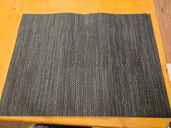 Tischset 6 Stk. schwarz mit schimmernden Streifen