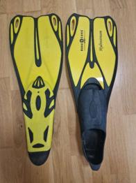 Aqua Lunge Flossen - Gummi eingerissen und geklebt