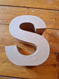Buchstabe S Papier zum hinstellen