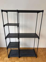 (reserviert) Regal / Aufbewahrungsregal schwarz - zu verschenken