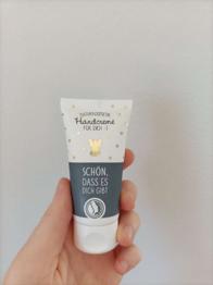 Naturkosmetik Handcreme, Handpflege, Lotion, Schön dass es dich gibt, Geschenk, klein, 30ml, Reisegröße, Weihnachtsedition, Engel, Sterne, Gold,