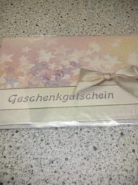 Billett/ Geschenkgutschein