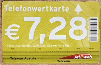 Telefonwertkarte - jet2web - € 7,28 - *look*