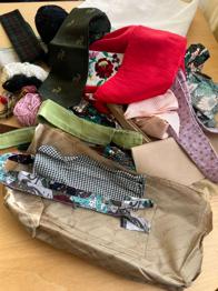 Basteln, nähen, Wolle, Stoffe, Konvolut