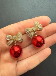 Hübsche Weihnachten Ohrringe